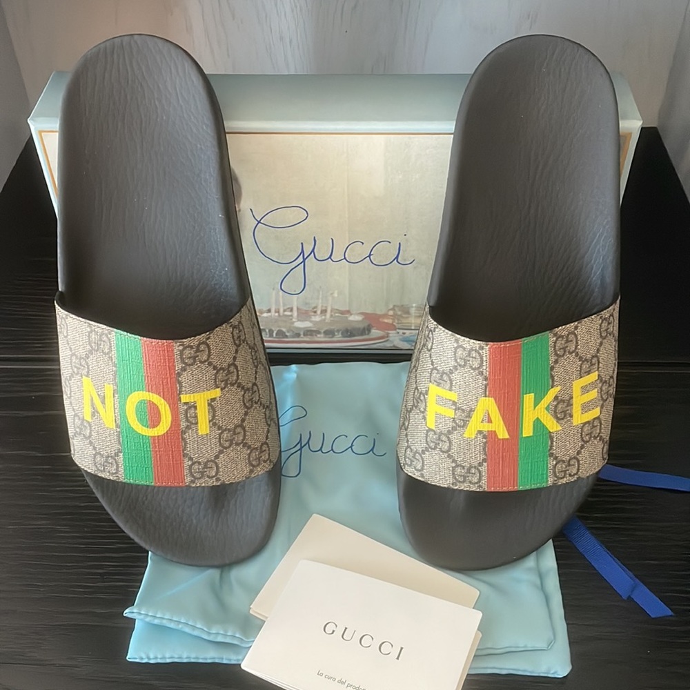 Gucci Pursuit Slide Sandal Size 41 - Picture 3 of 15